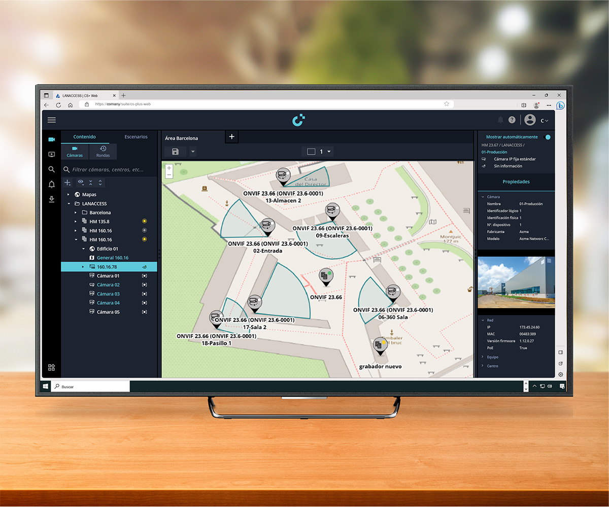 cartes 2D Vidéosurveillance